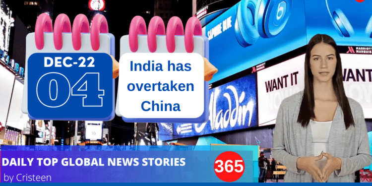 US-FDA new COVID-19 vaccination guidelines for kids December 4, 2022. International Top Breaking NEWS. India has overtaken China.